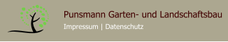 Punsmann Garten- und Landschaftsbau Impressum | Datenschutz